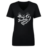 Sup Dogs Women's V-Neck T-Shirt | 500 LEVEL